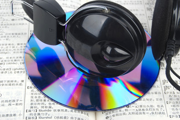 DVD,dictionary and headphone