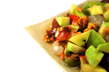 Thai spicy mixed fruits salad