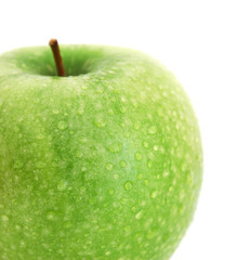 Apple with water drops