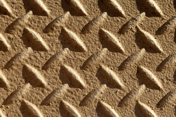 non-slip surface on  metal walkway