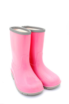 Pair Of Pink Gum Boots