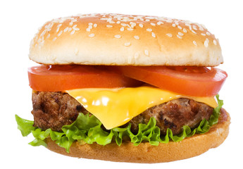 hamburger with vegetables