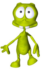 Alien Cartoon just walking