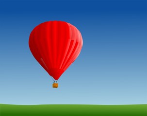 hot air ballon in sky