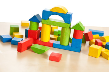 Fototapeta premium wooden toy blocks