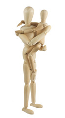 Mannequin parent with child