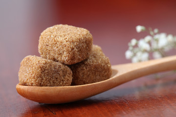 Sugar collection - brown cubes