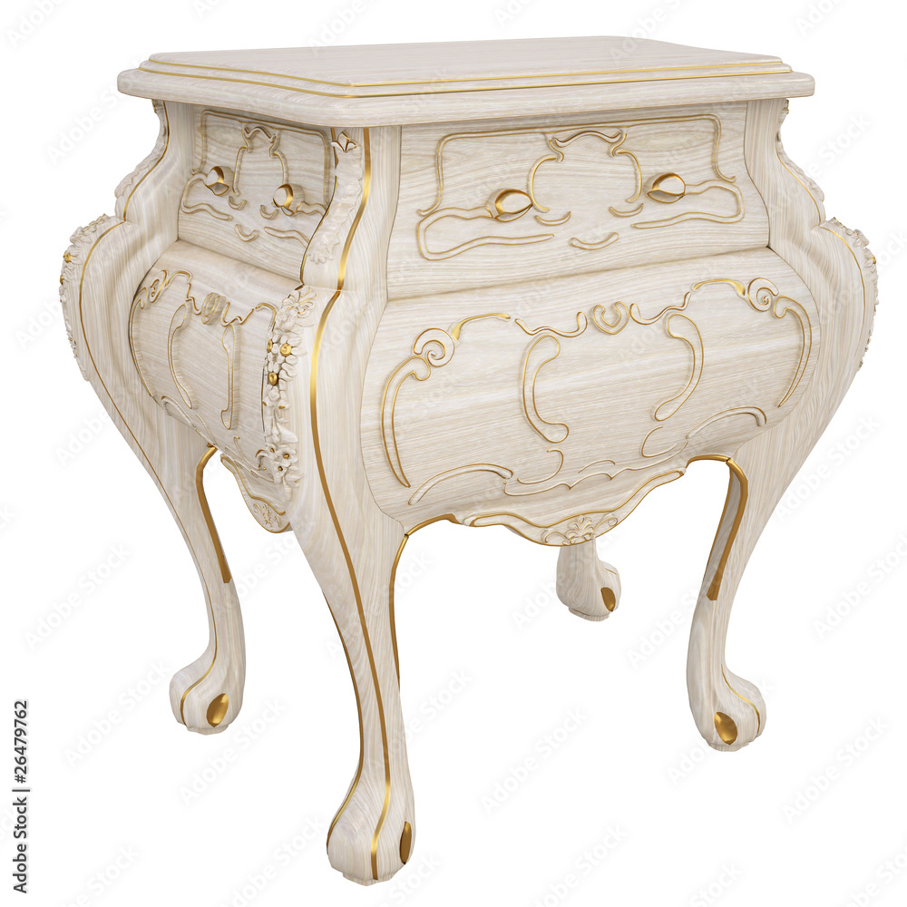 Wall mural nightstand