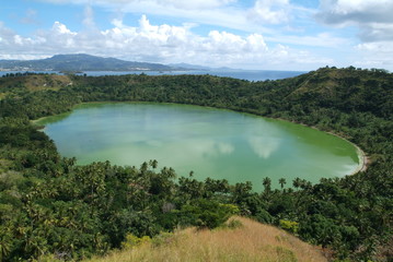 Lago Dziani di origine vulcanica a Mayotte