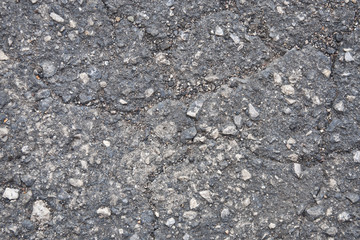Structure of old asphalt
