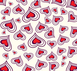 vector background with hearts