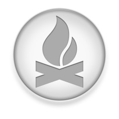 White Button / Icon "Campfire"