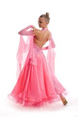 Woman with a beautiful dress