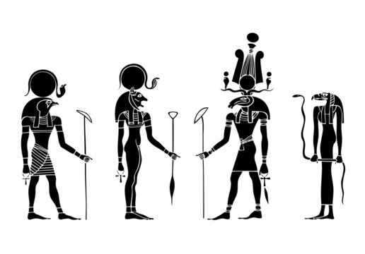 vector Gods of ancient Egypt