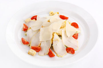 salad with chicken fillet