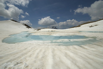 frozen lake (pizzo tresero - valtellina - lombardia)