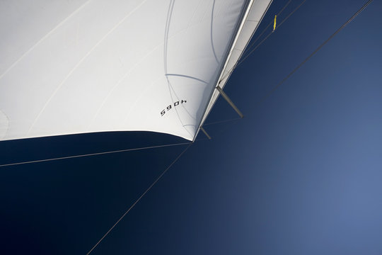 Sails in the blue sky