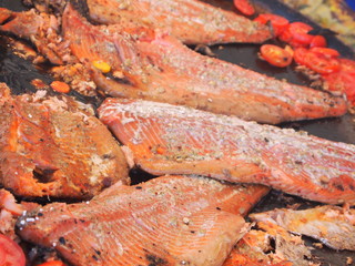 Frying Salmon