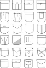 collection of pockets