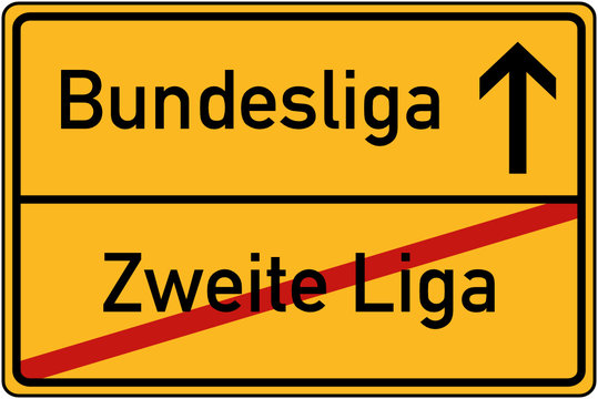 Ortstafel Bundesliga und zweite Liga
