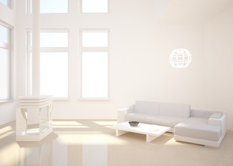 white modern interior