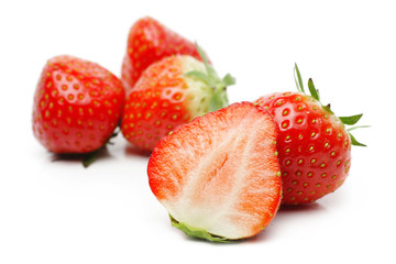 Fresh red strawberries