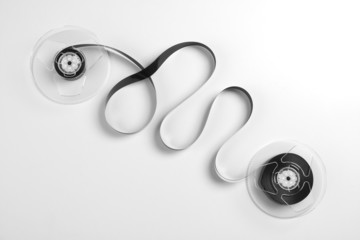 video cassette from a tape recorder