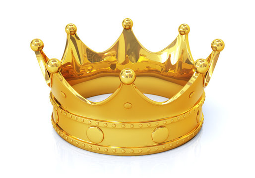 Golden crown - top view