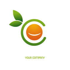 logo entreprise, orange bio