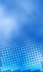 Naklejka premium Blue skies halftone background design