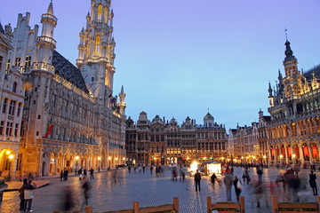 Grand Place, Grote Markt,  Brussels,  Belgium,  Europe - obrazy, fototapety, plakaty