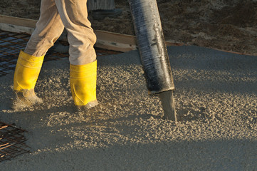 Bodenplatte betonieren