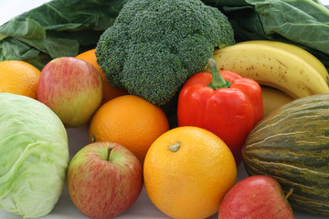 Fresh fruit and vegetables