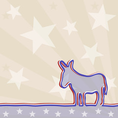 Political background with a donkey (includes transparencies)