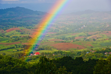 Wonderful Rainbow in Thailand