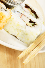 Maki sushi close-up