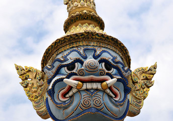 temple guardian in bangkok,thailand