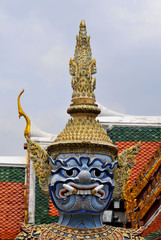 temple guardian in bangkok,thailand