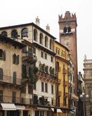 Fototapeta na wymiar Piazza Delle Erbe, Verona