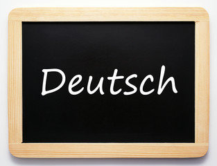 Obraz premium Deutsch - Konzept Tafel