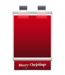 Cartello Natale Rosso