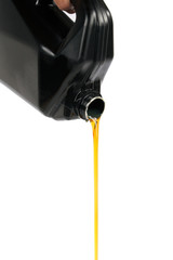 flows out machine oil