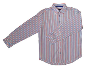 striped shirt isolated on white