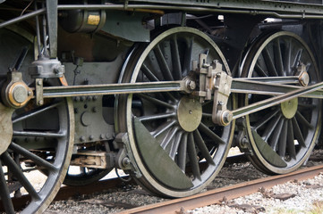 Fototapeta na wymiar Szczegóły Steam Train