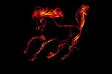 fiery horse