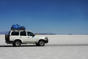Fototapeta na wymiar podróże w Salar Uyuni w Boliwii