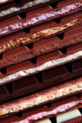 stack of chocolate