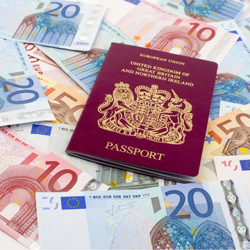 UK Passport And Euros