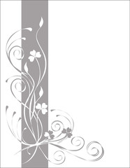Flower background, vector