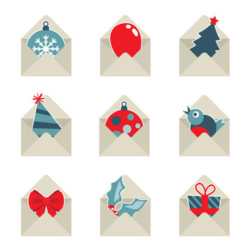 mail christmas icons